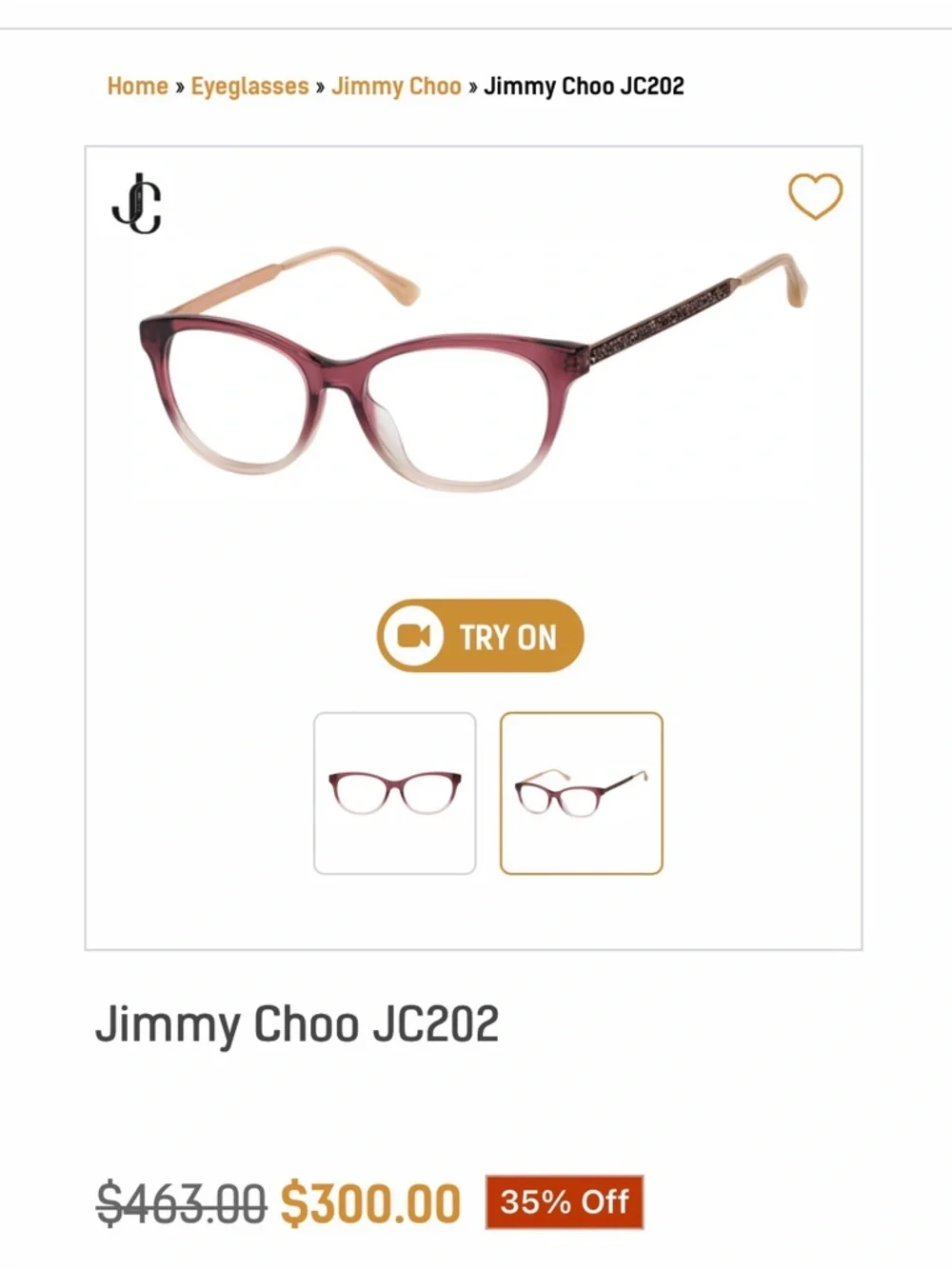 JIMMY CHOO ~ 2-Reading Glass Frames with Snakeskin Embossed Magnetic Case Holder